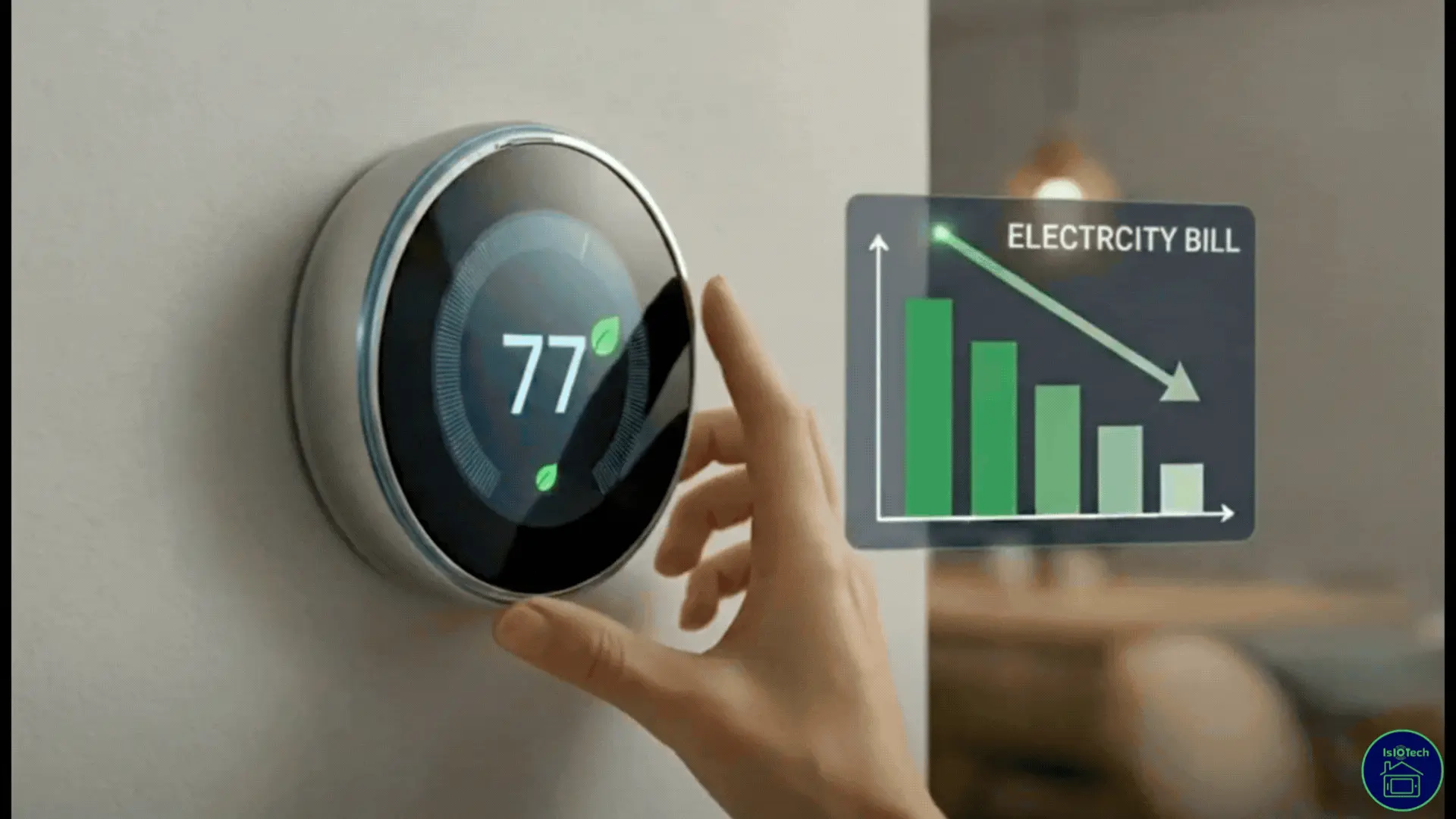 Chart showing electricity bill savings due to energy efficiency
